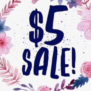 $5!!!! many items!!! Closet clear out!